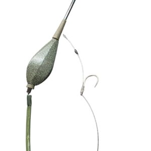 Montura plumb in line pe leadcore cu rig pe fluorocarbon