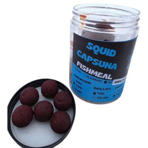 Boillies pentru Carlig - Rotunde - Squid&Capsuna - Dip