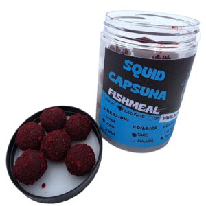 Boillies pentru Carlig - Rotunde - Squid&Capsuna - Glazurate