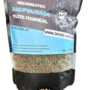 Mix Pelete Fishmeal 4mm (Negru+Verde)
