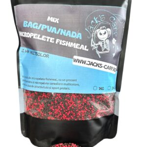 Mix Micropelete Fishmeal 2mm (Negru+Rosu)