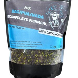 Mix Micropelete Fishmeal 2mm (Negru+Verde)
