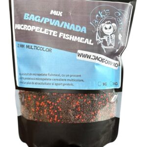 Mix Micropelete Fishmeal 2mm (Negru+Portocaliu)