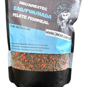 Mix Pelete Fishmeal 4mm (Negru+Portocaliu)